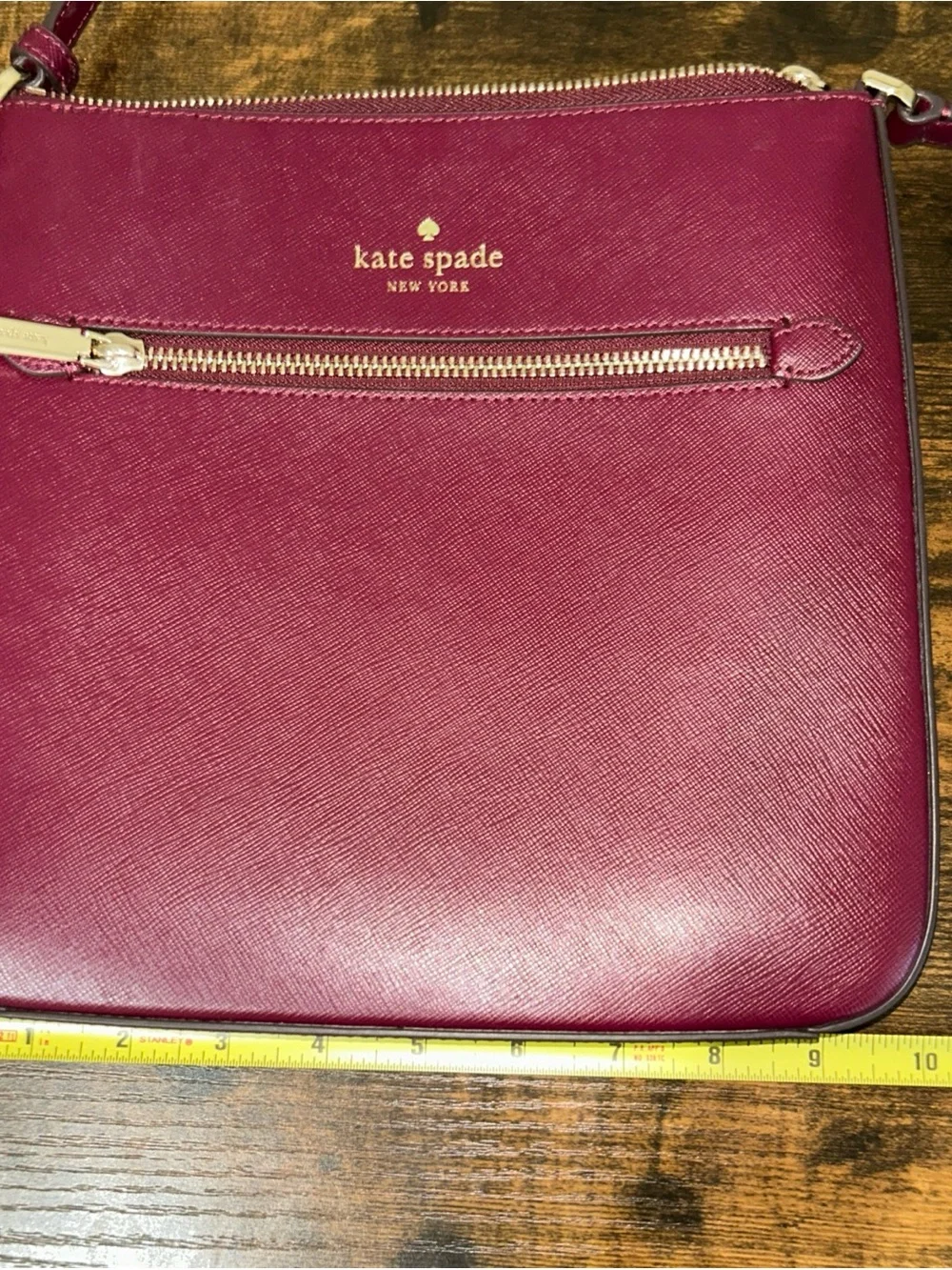 Kate Spade Red Sadie North South Crossbody Leather Purse Bag